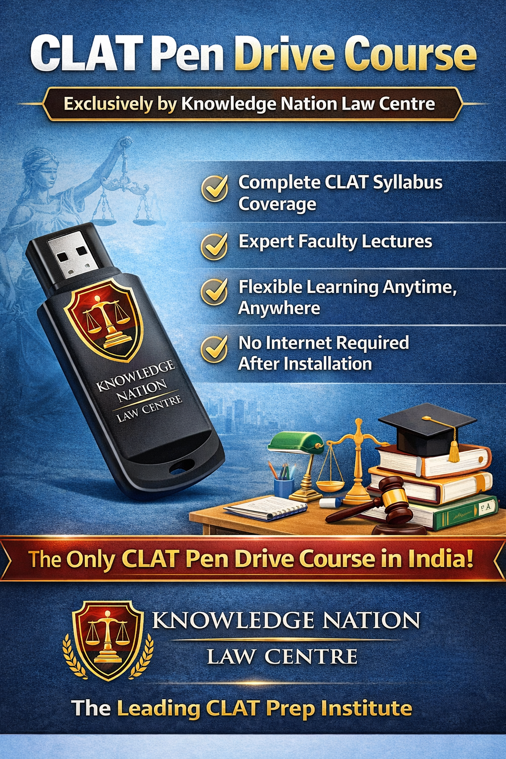 CLAT Pen Drive Course