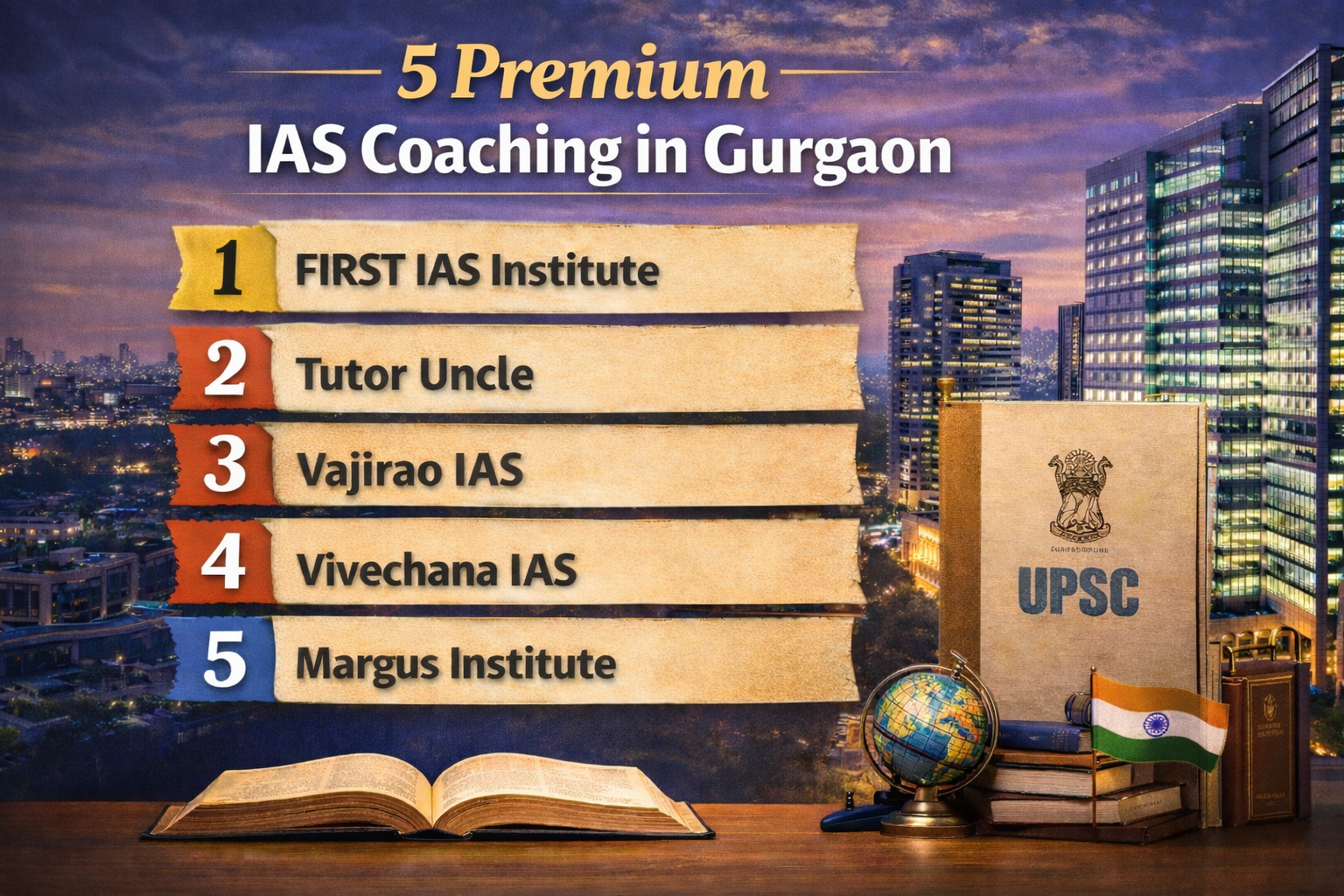 5 Premium IAS Coaching in Gurgaon