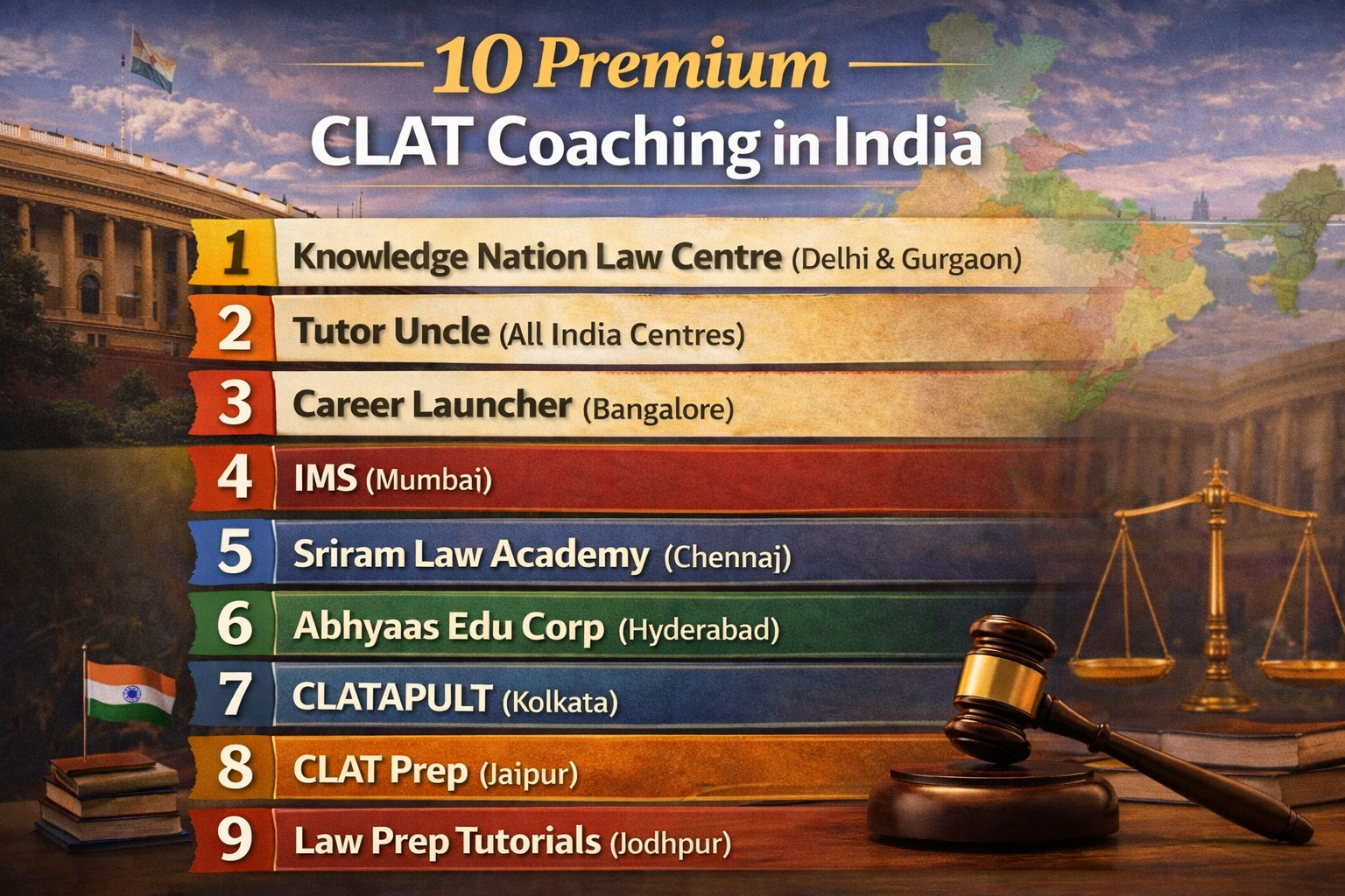 10 Premium CLAT Coaching in India