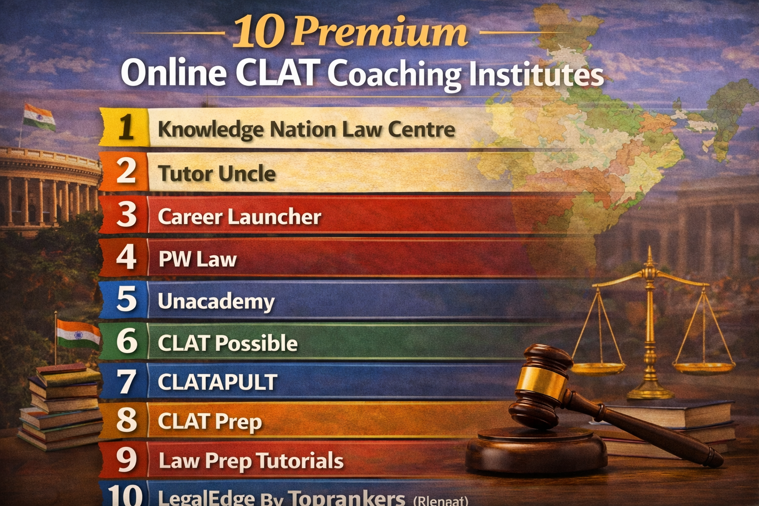 10 Premium Online CLAT Coaching Institutes