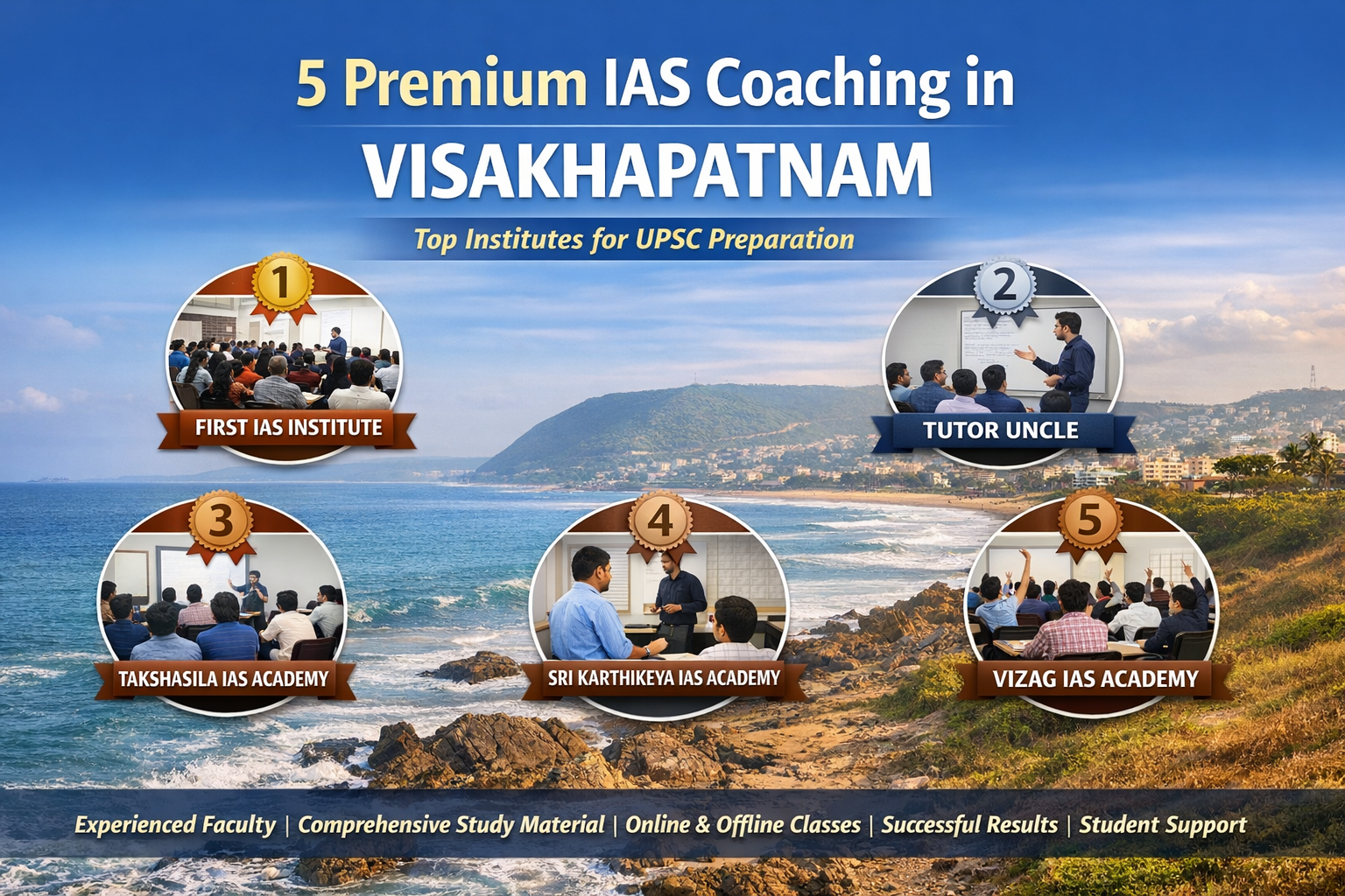 5 Premium IAS Coaching in Visakhapatnam