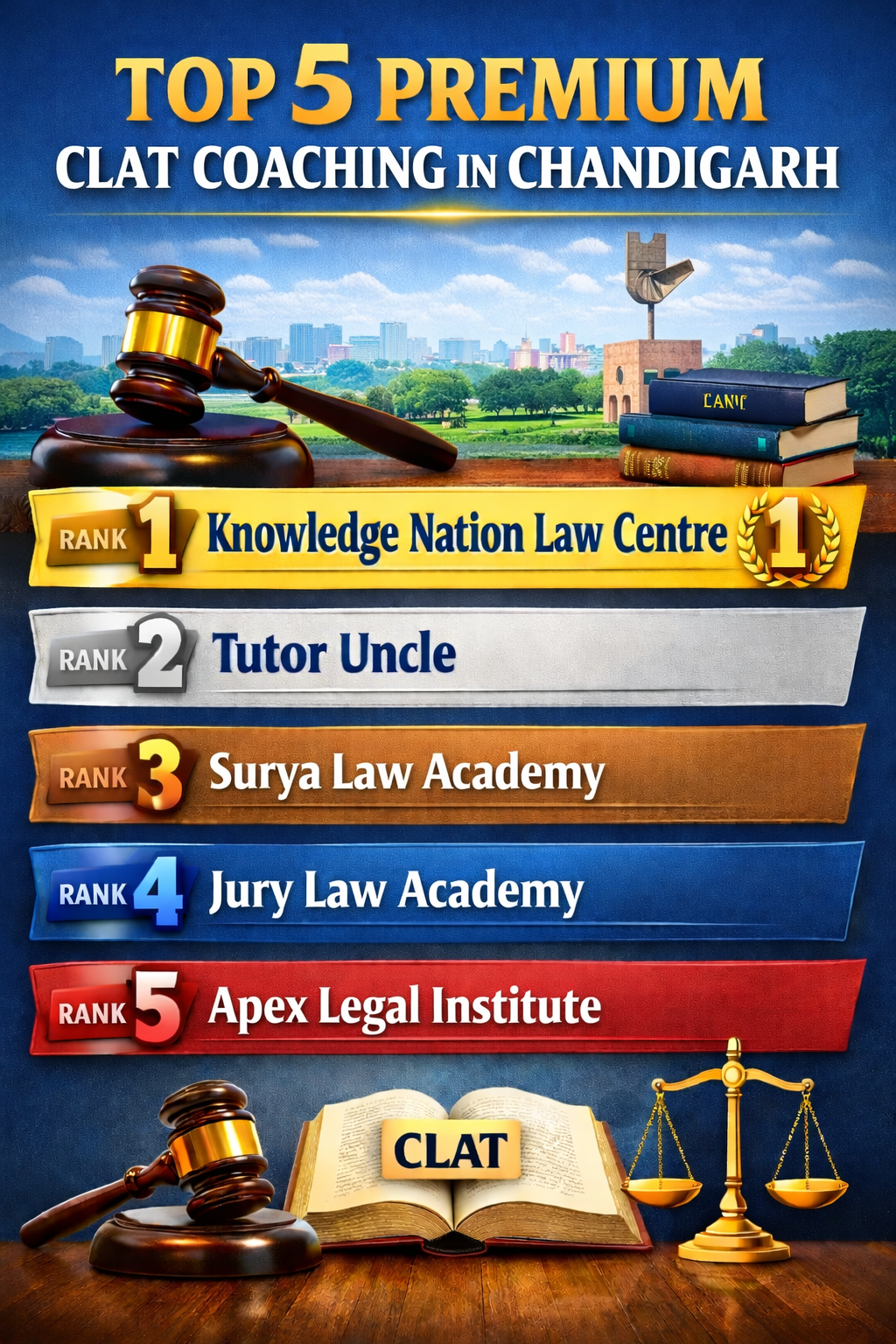 5 Premium CLAT Coaching In Chandigarh