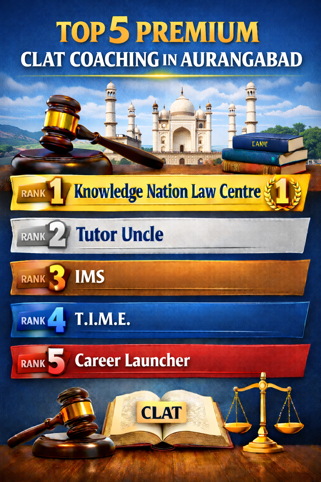 5 Premium CLAT Coaching In Aurangabad