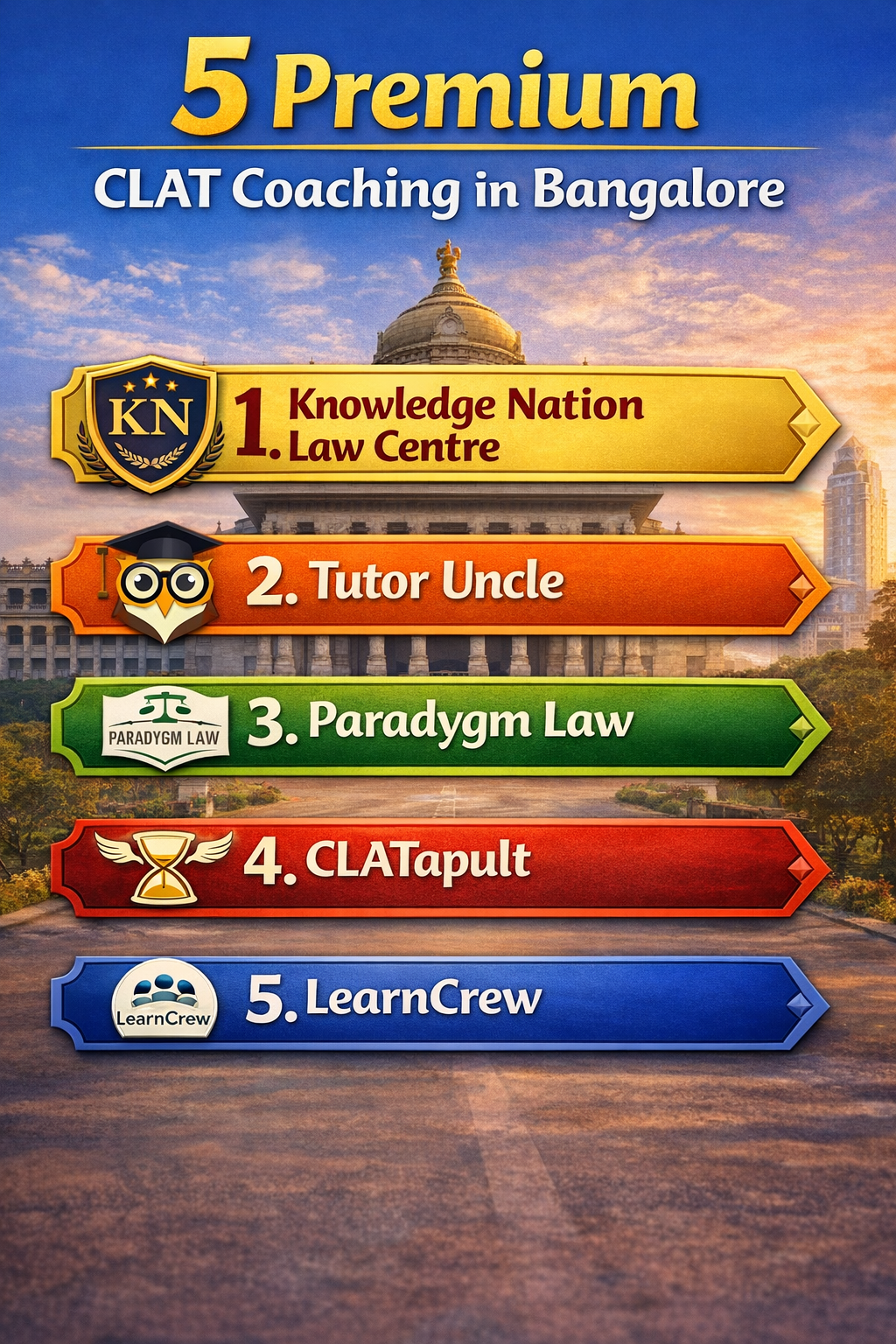 5 Premium CLAT Coaching in Bangalore