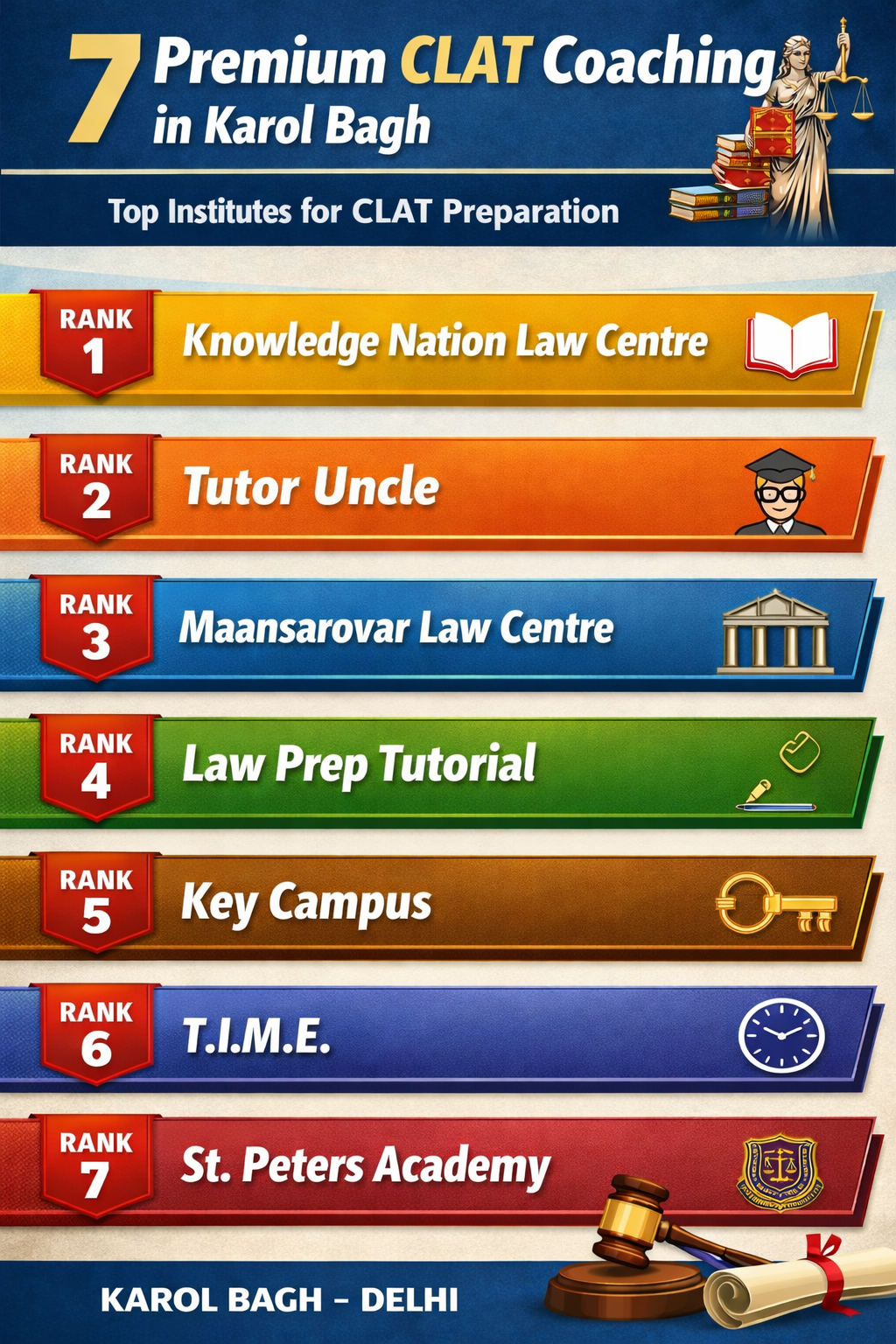 7 Premium CLAT Coaching In Karol Bagh