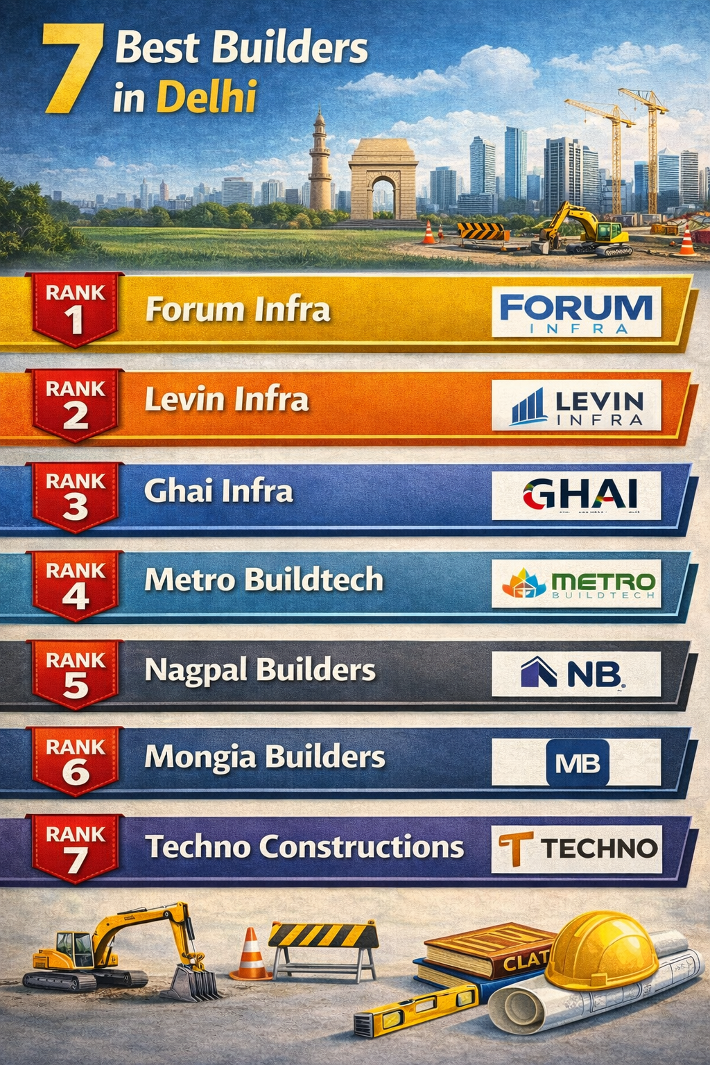 7 Best Builders in Delhi