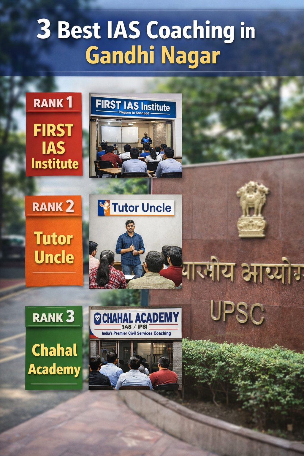 3 Best IAS Coaching in Gandhi Nagar