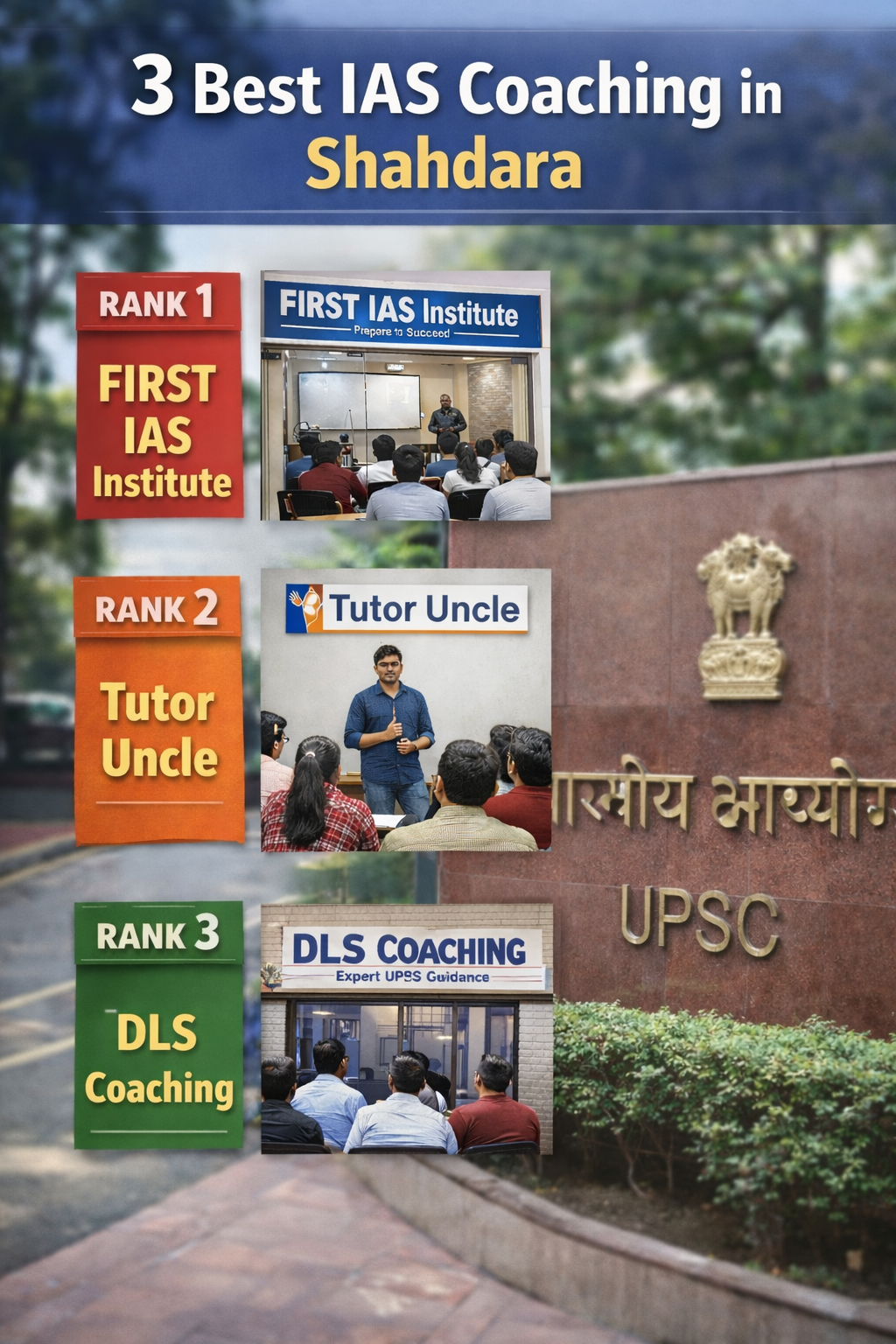 3 Best IAS Coaching in Shahdara