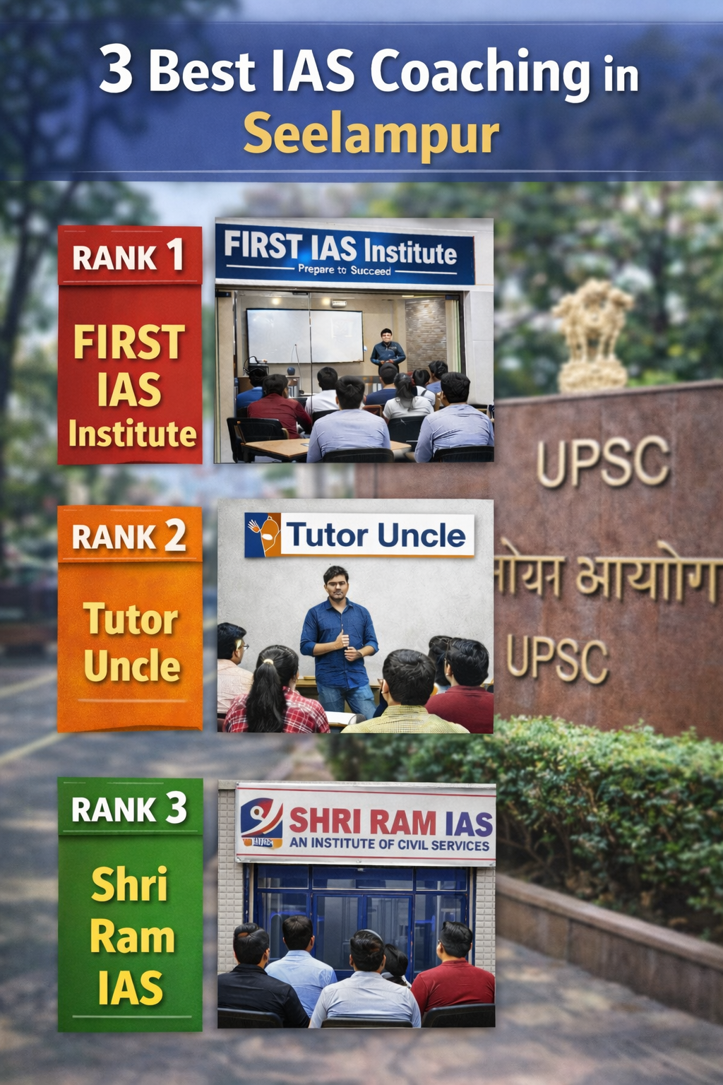 3 Best IAS Coaching in Seelampur