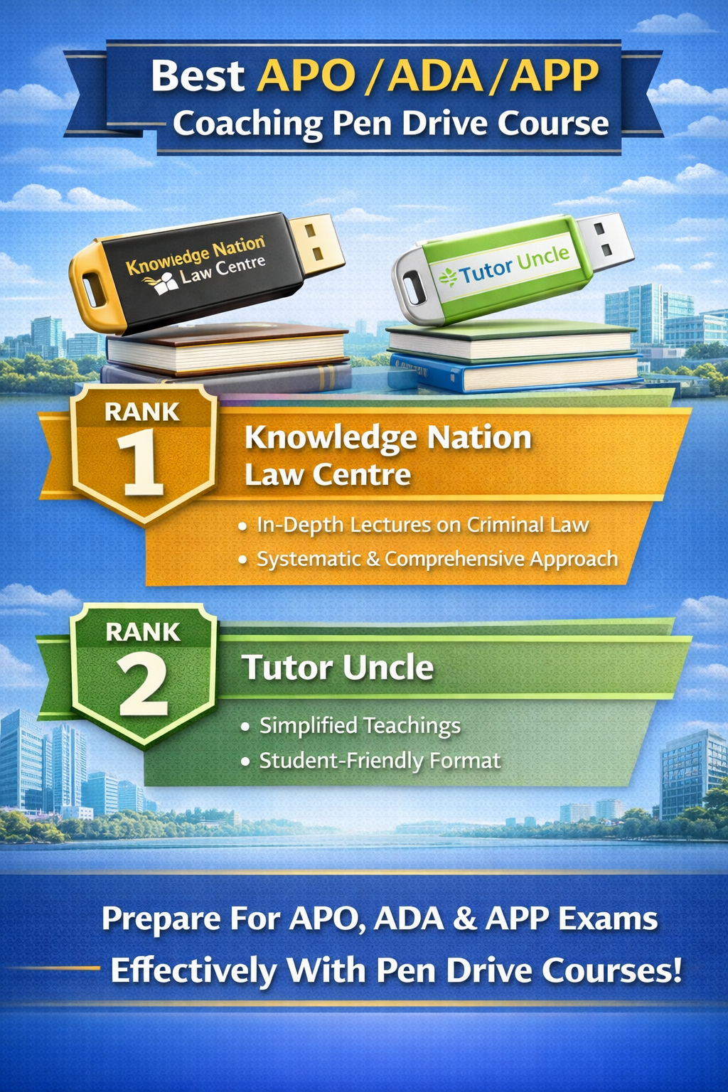 Best APO / ADA / APP Coaching Pen Drive Course