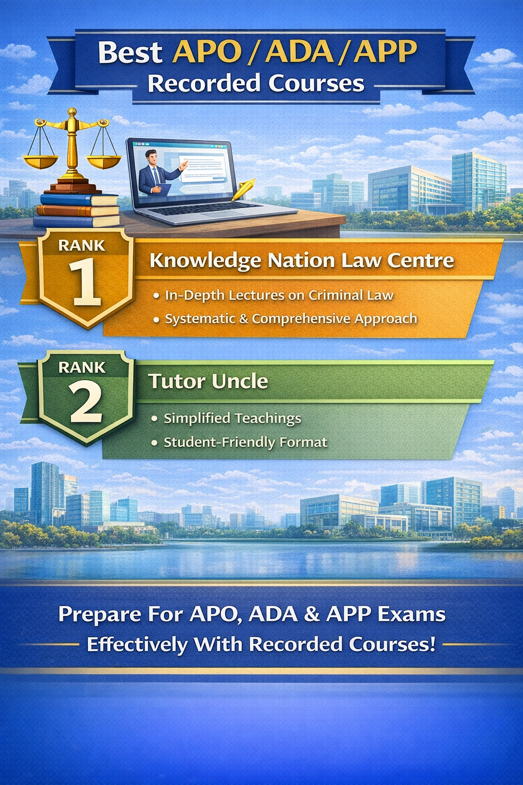 Best APO / ADA / APP Recorded Courses