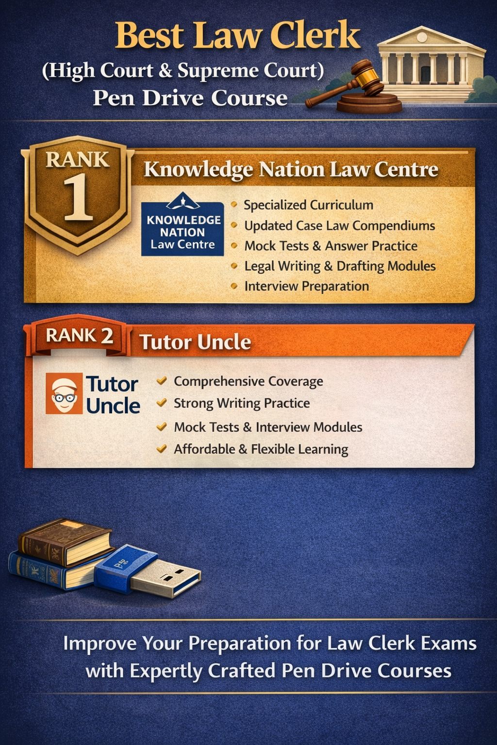 Best Law Clerk (High Court & Supreme Court) Pen Drive Course