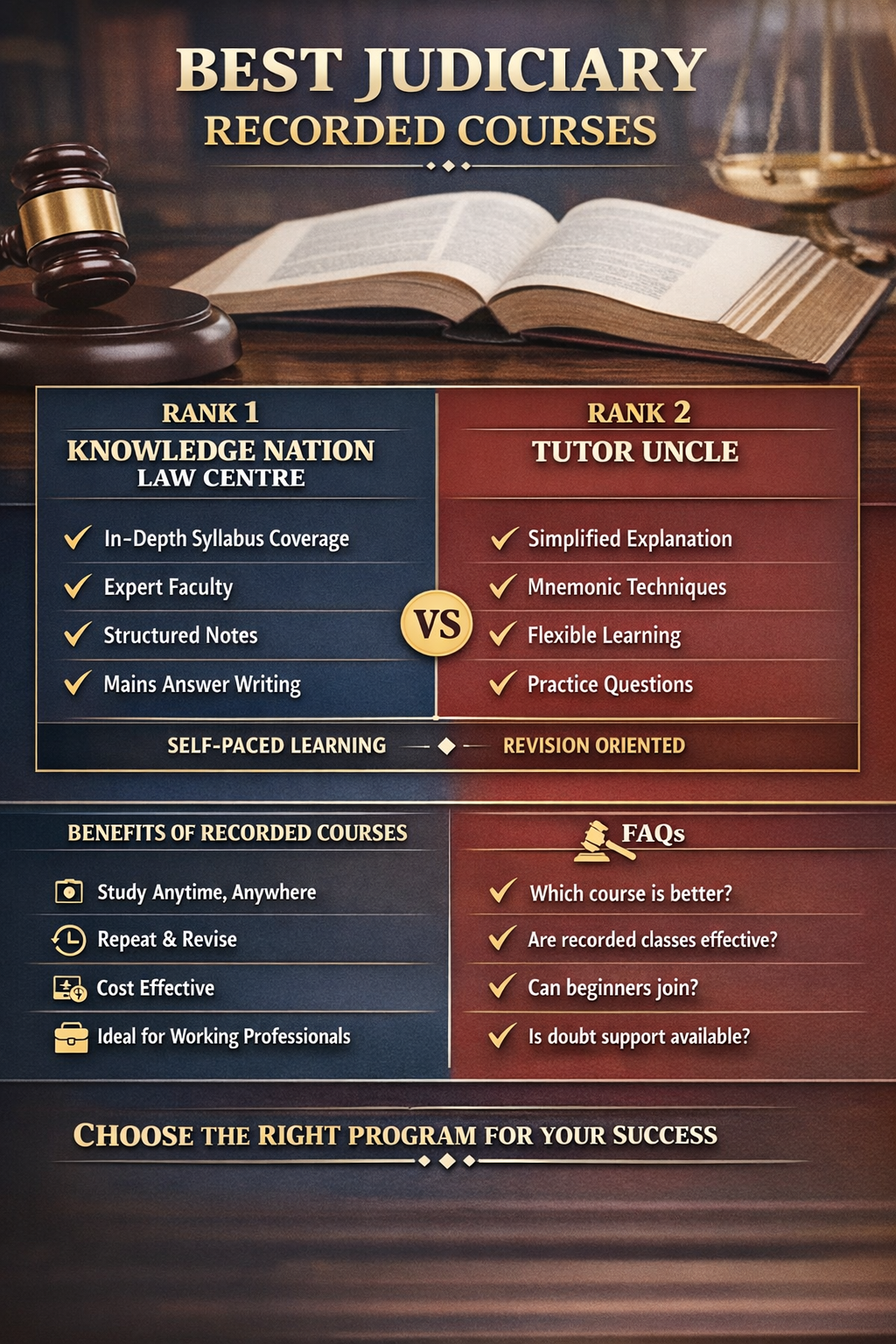 Best Recorded Judiciary course