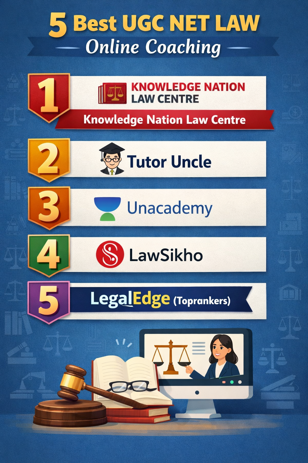 5 Best UGC NET LAW Online Coaching
