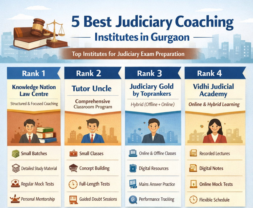 5 Best Judiciary Coaching in Gurgaon