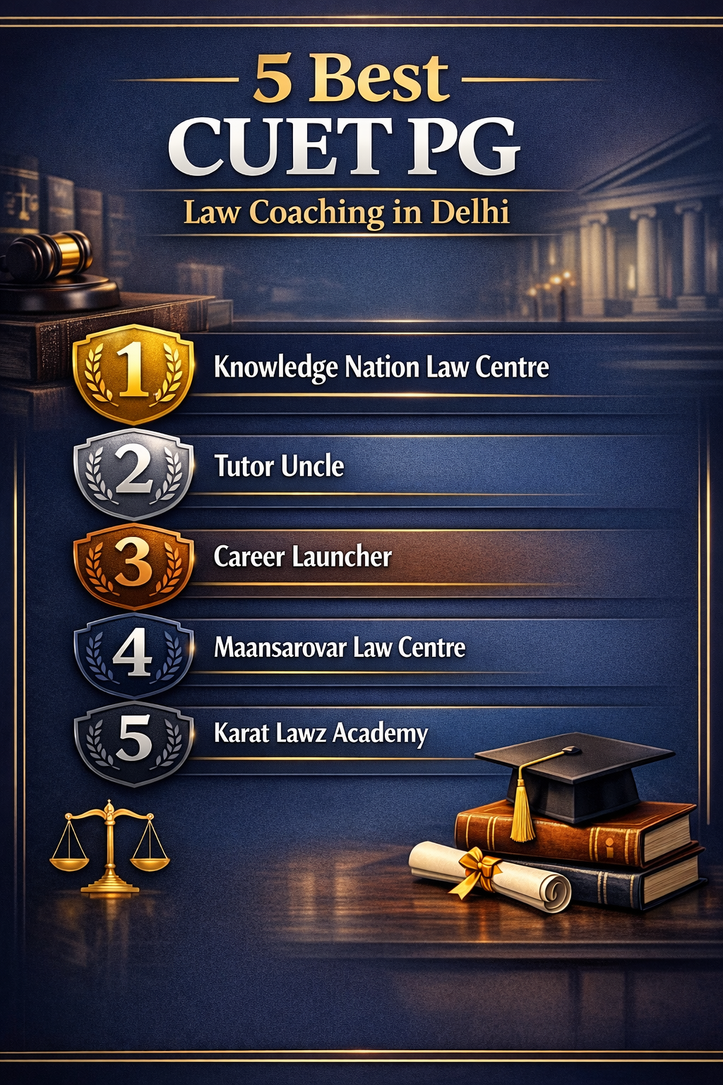 5 Best CUET PG Law Coaching in Delhi