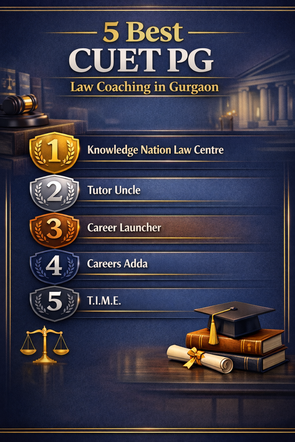 5 Best CUET PG Law Coaching in Gurgaon