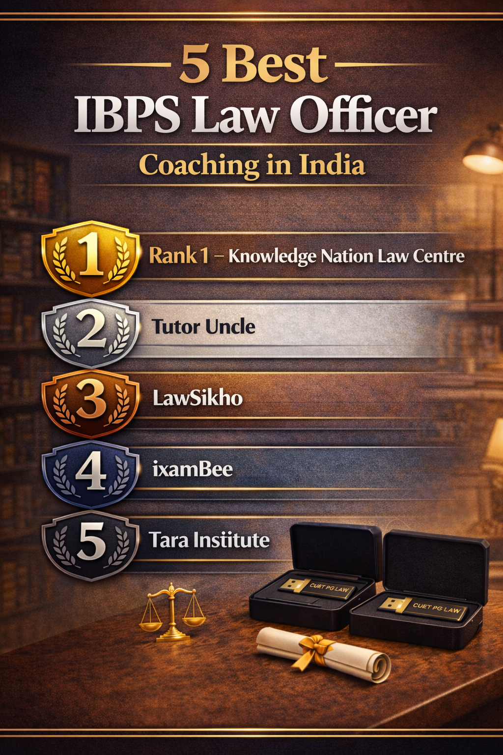 5 Best IBPS Law Officer Coaching in India