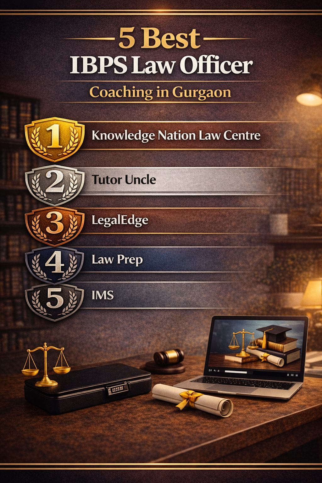5 Best IBPS Law Officer Coaching in Gurgaon