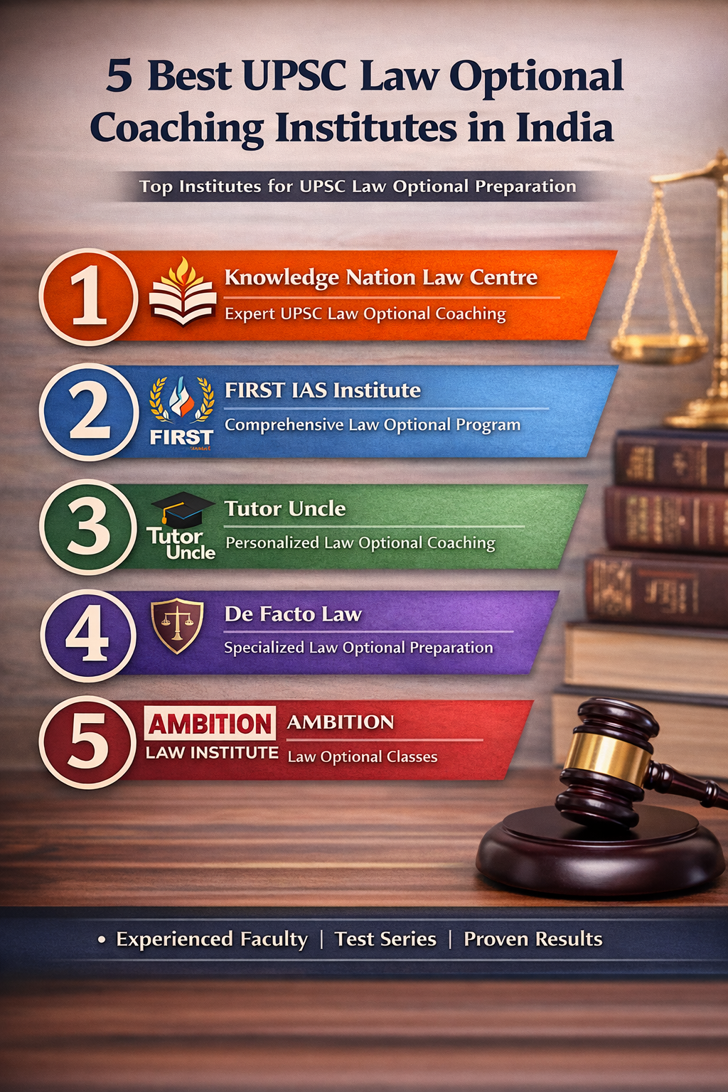 5 Best UPSC Law Optional Coaching in India