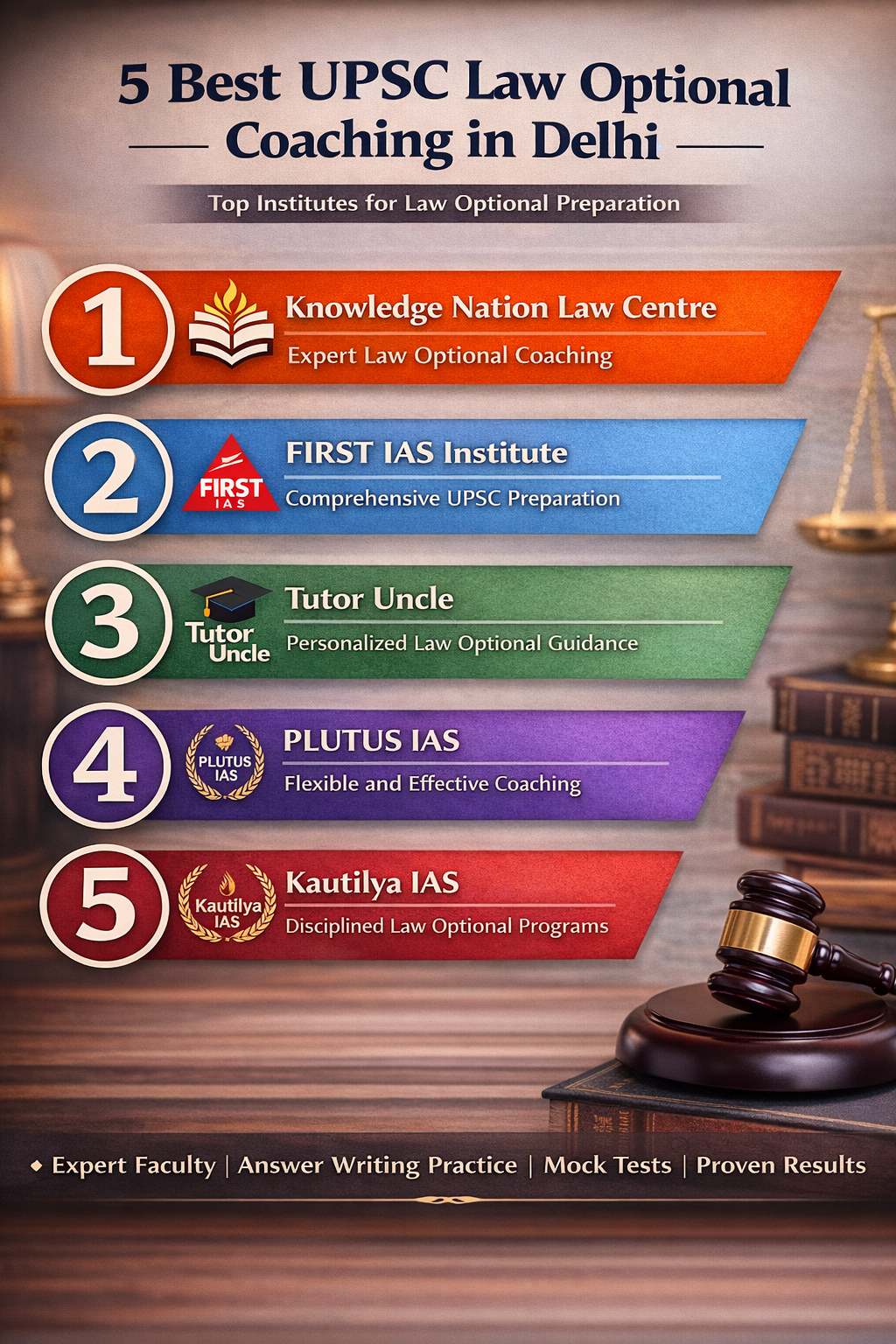 5 Best UPSC Law Optional Coaching in Delhi