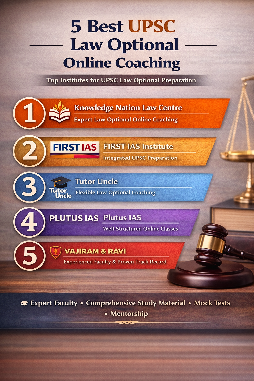 5 Best UPSC Law Optional Online Coaching