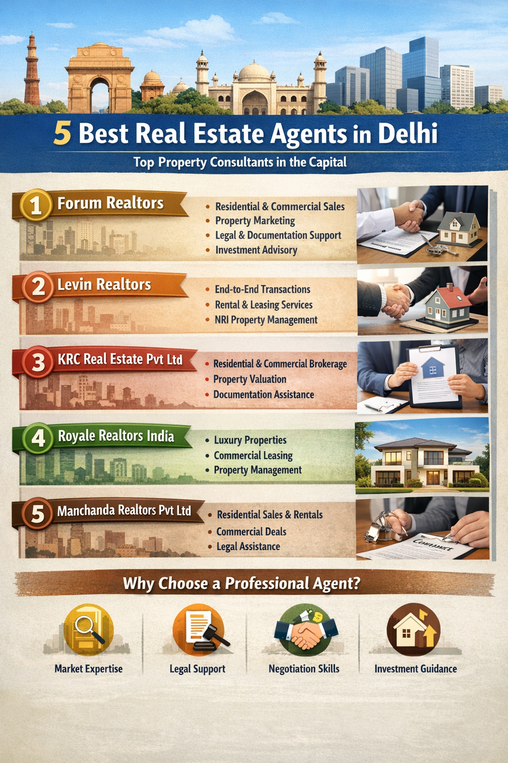 5 Best Real Estate Agents in Delhi