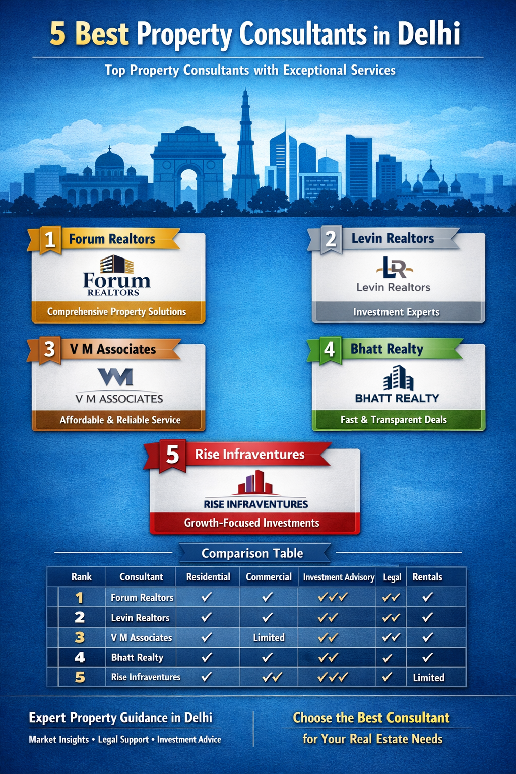 5 Best Property Consultant in Delhi