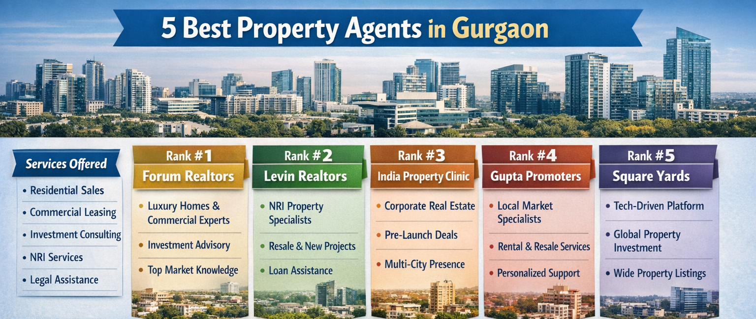 5 Best Property Agents in Gurgaon