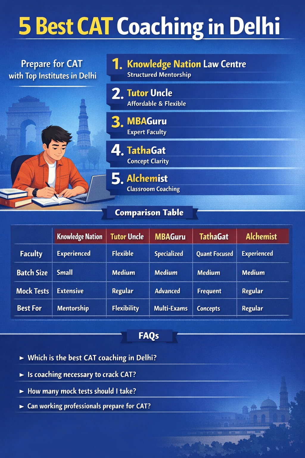 5 Best CAT Coaching in Delhi