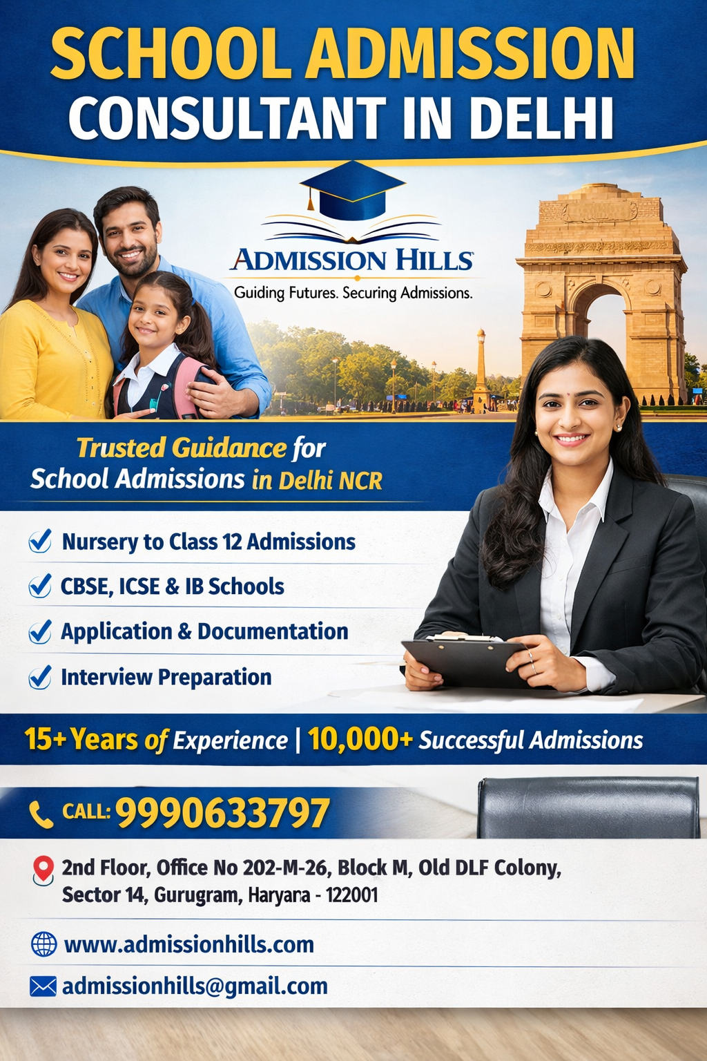 School Admission Consultant in Delhi – ADMISSION HILLS 🎓🏫