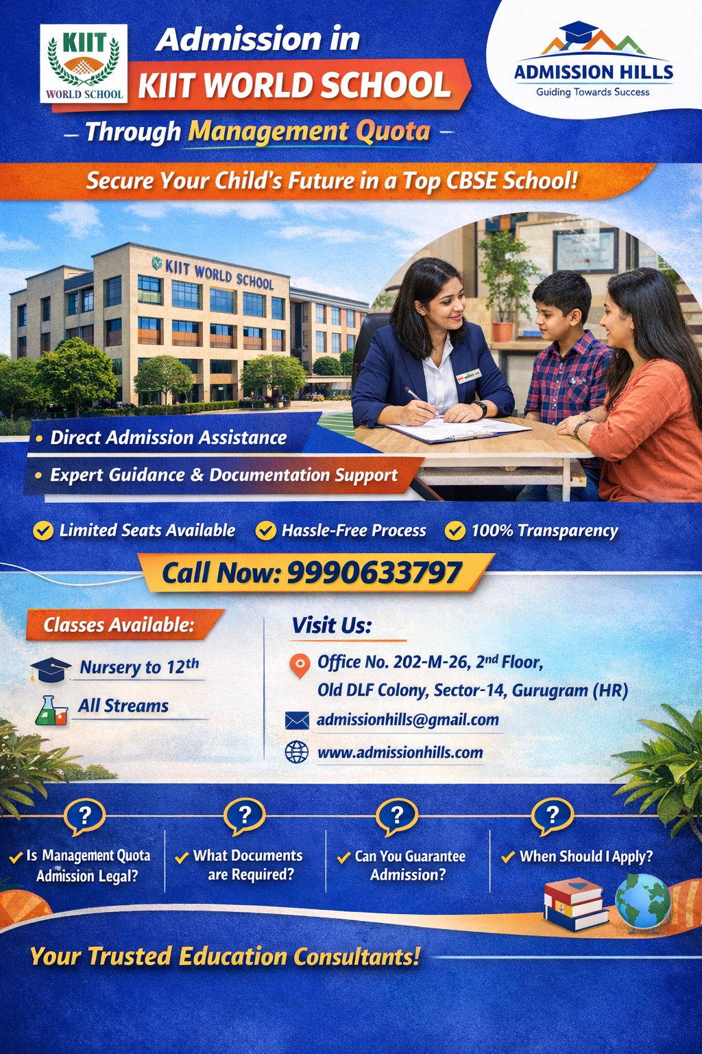 Admission in KIIT World School Through Management Quota