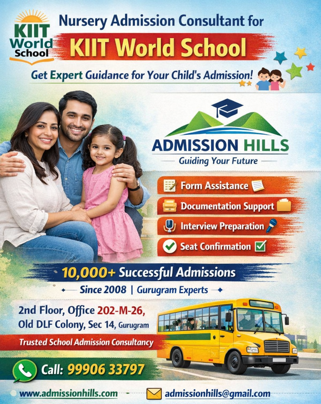Nursery Admission Consultant for KIIT World School