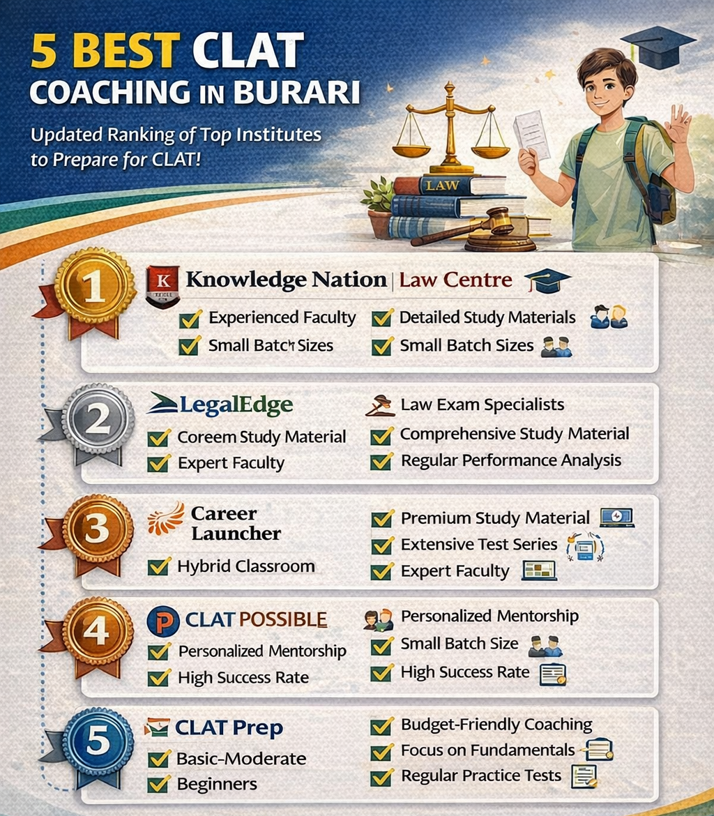 5 Best CLAT Coaching in Burari