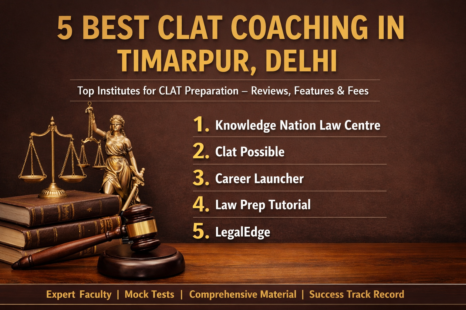 5 Best CLAT Coaching in Timarpur