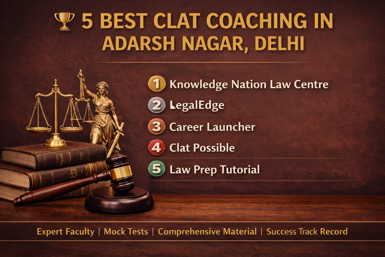 5 Best CLAT Coaching in Adarsh Nagar