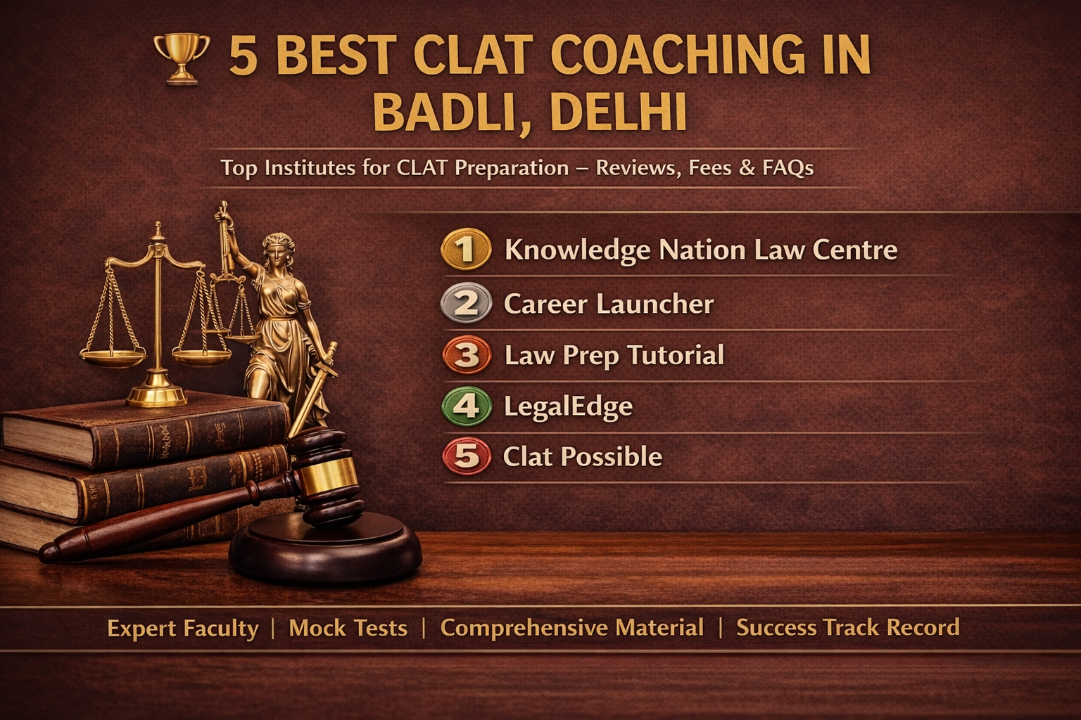 5 Best CLAT Coaching in Badli,