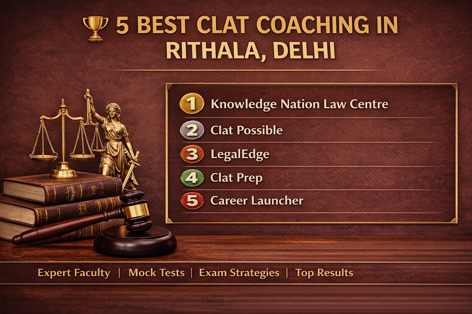 5 Best CLAT Coaching in Rithala