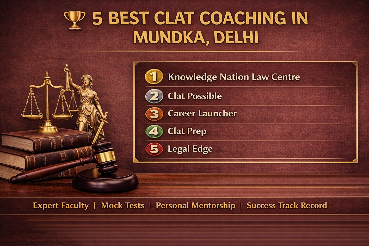 🏆 5 Best CLAT Coaching in Mundka