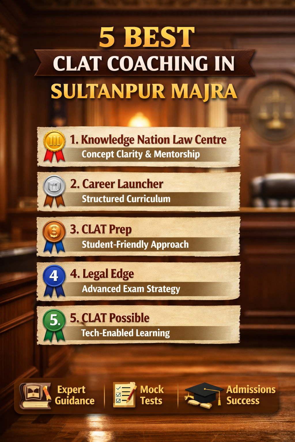 5 Best CLAT Coaching in Sultanpur Majra