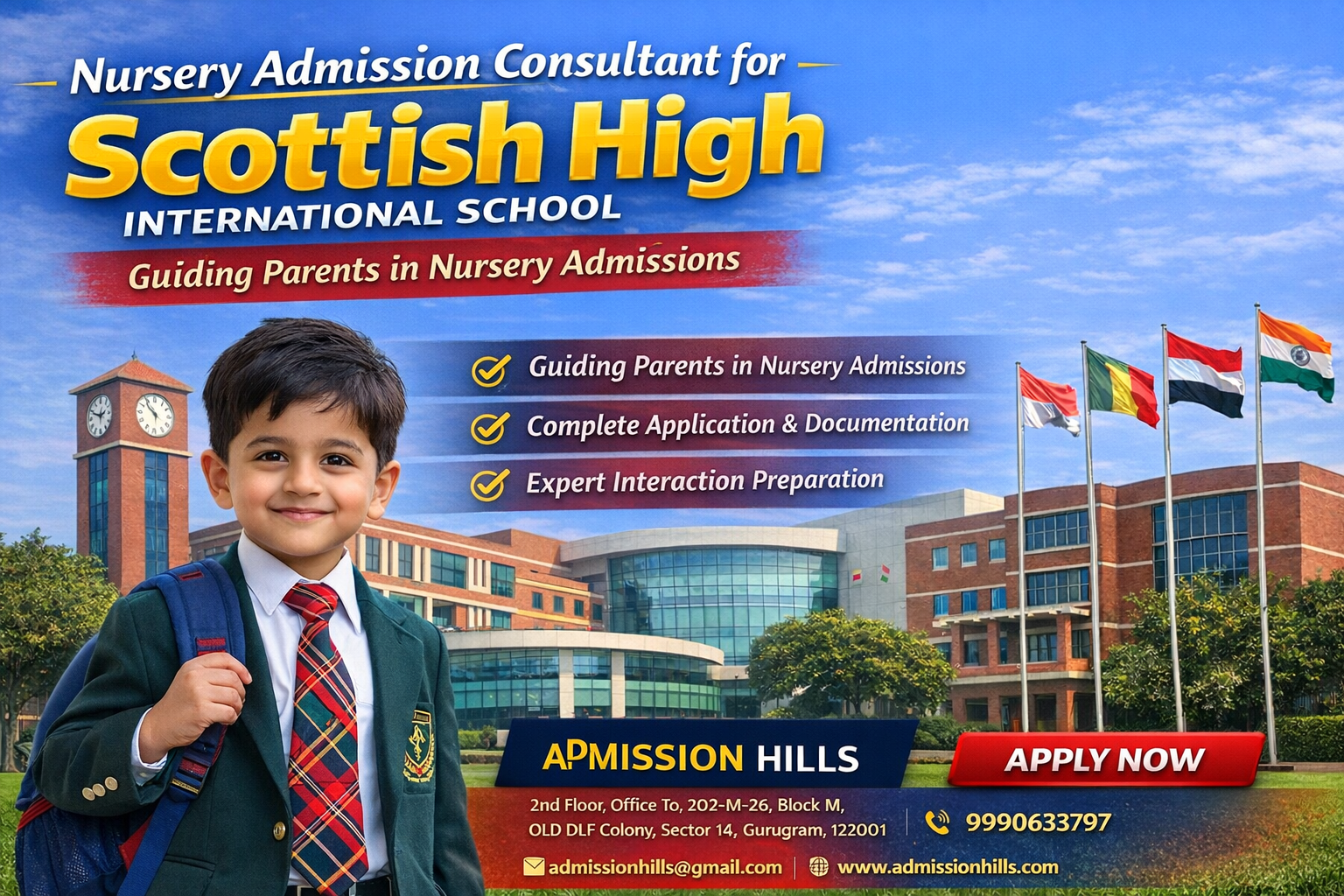 Nursery Admission Consultant for Scottish High International School