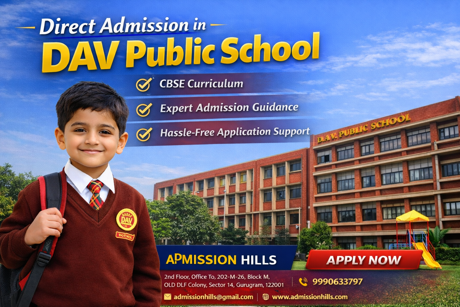 Direct Admission in DAV Public School