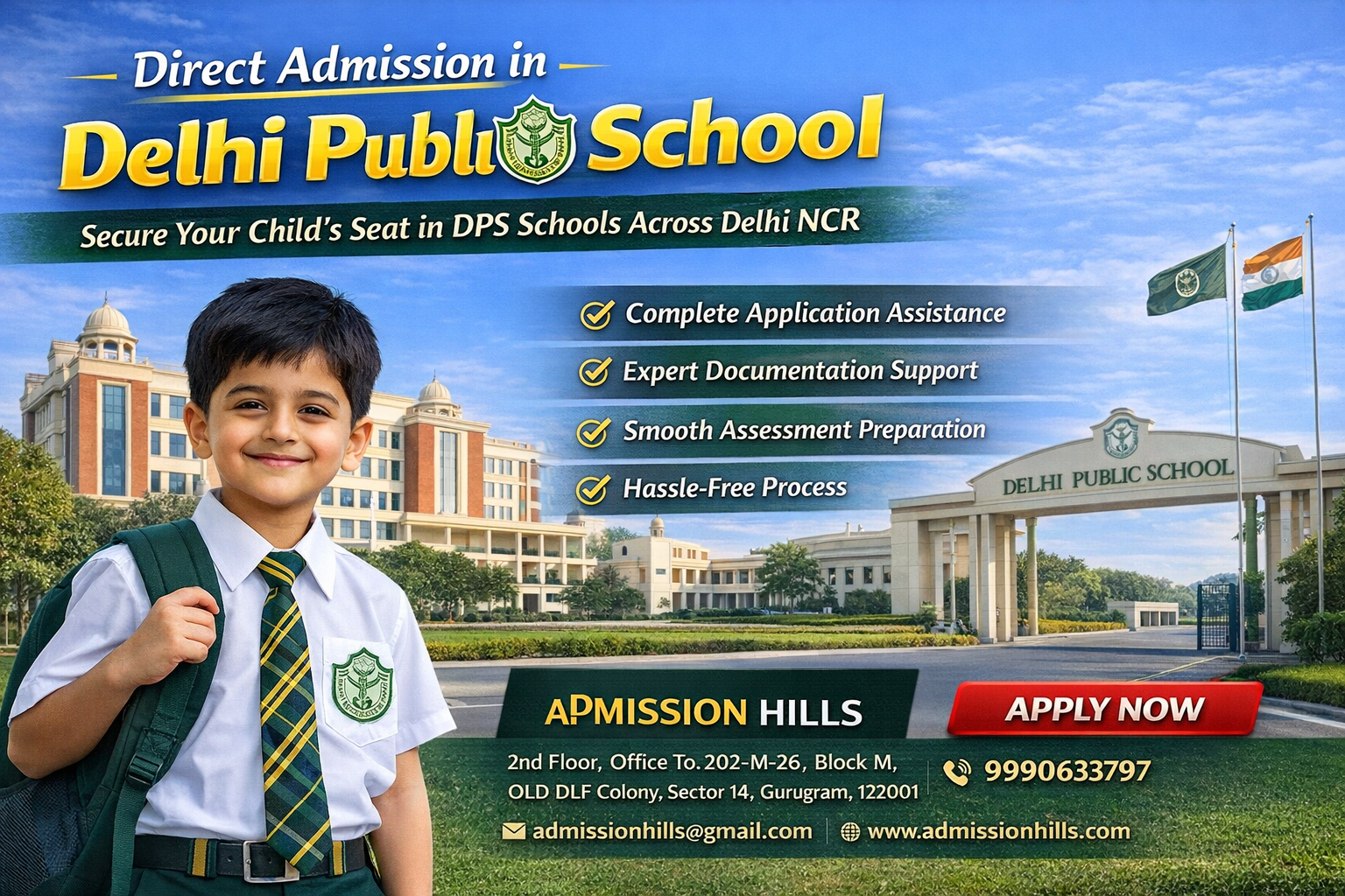 Direct Admission in Delhi Public School