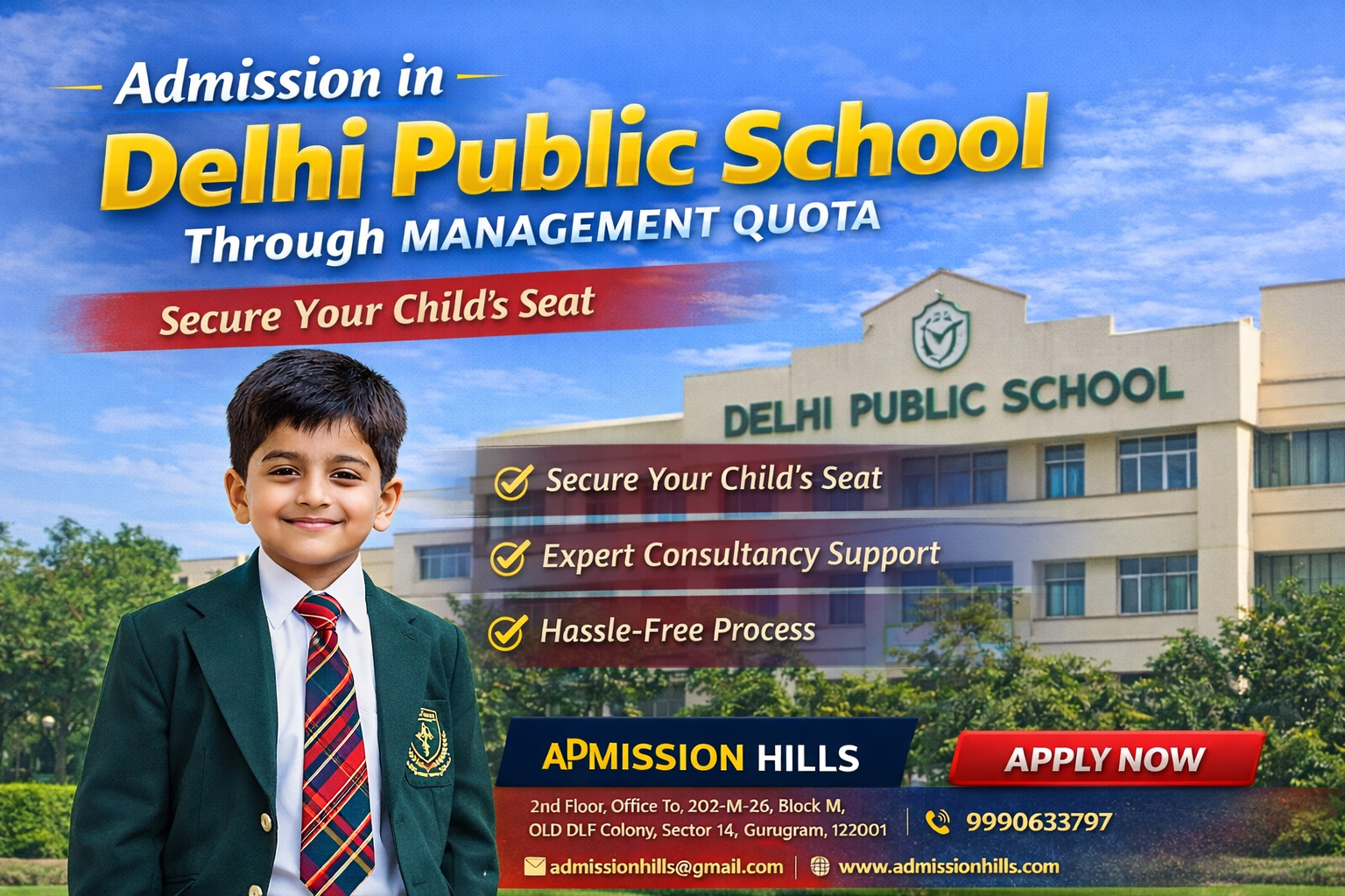 Admission in Delhi Public School Through Management Quota