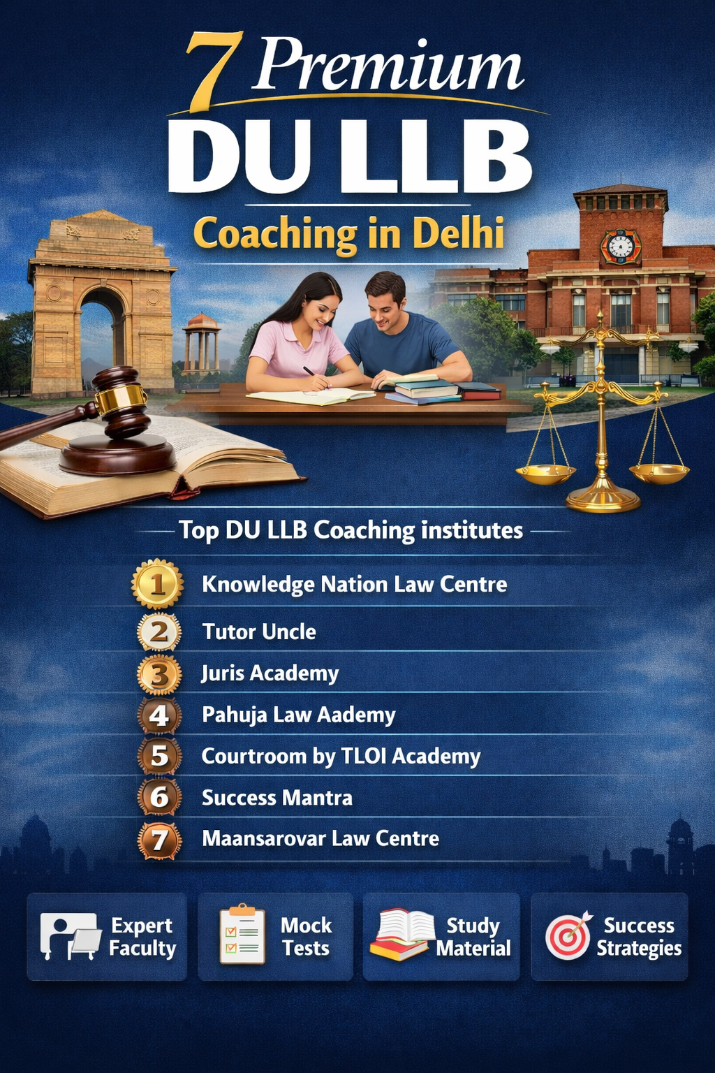 7 Premium DU LLB Coaching in Delhi