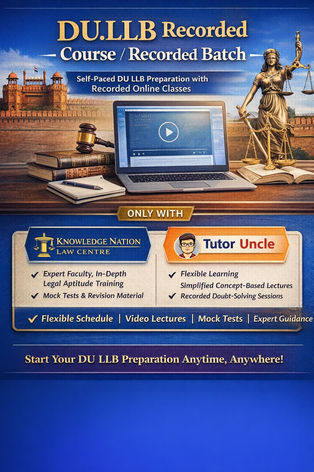 DU.LLB Recorded Course / Recorded Batch