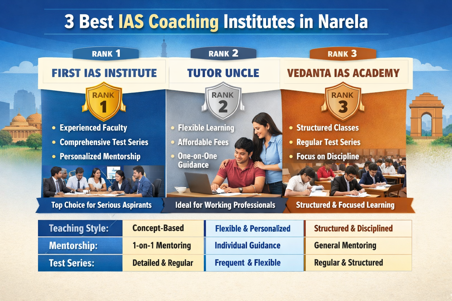3 Best IAS Coaching in Narela