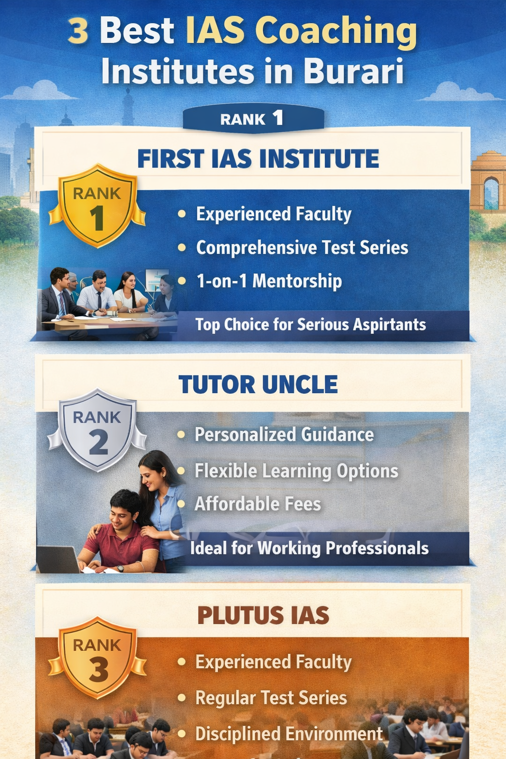 3 Best IAS Coaching in Burari