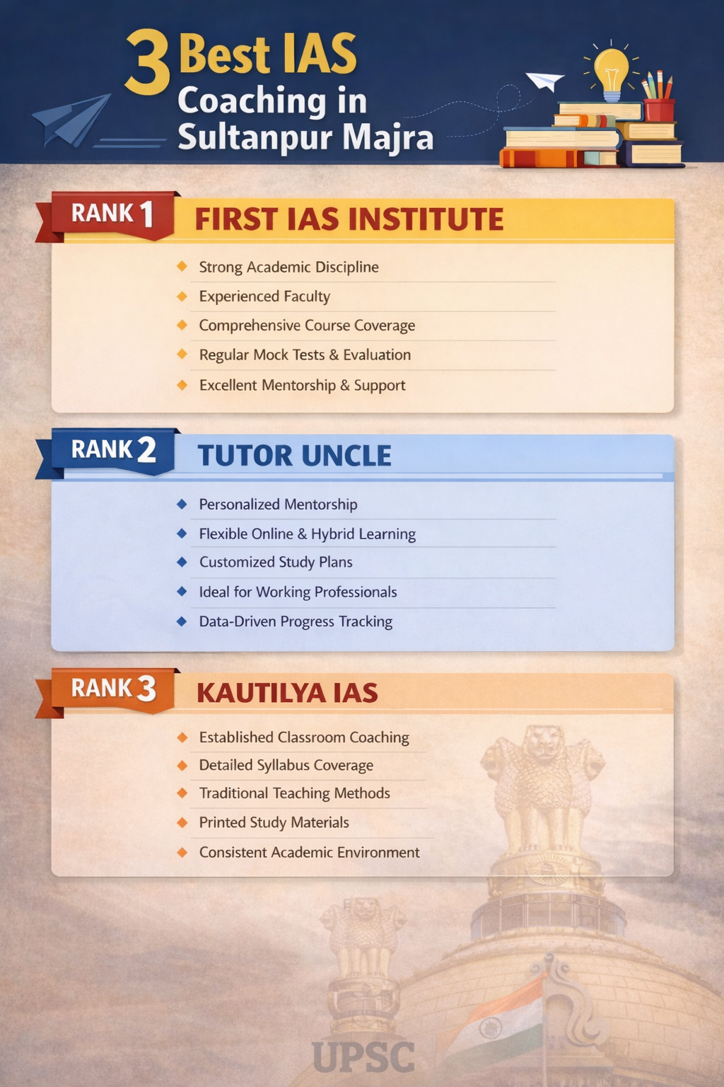 3 Best IAS Coaching in Sultanpur Majra