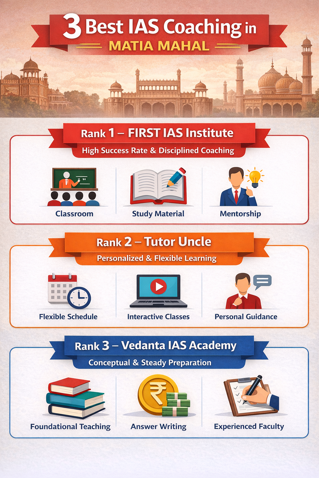 3 Best IAS Coaching in Matia Mahal